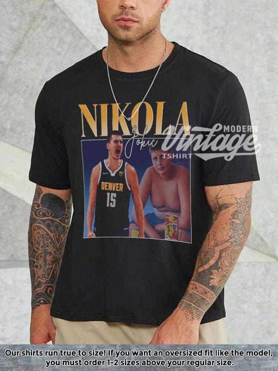 Nikola Jokic Shirt Basketball shirt Classic 90s Graphic Tee Unisex - Revetee