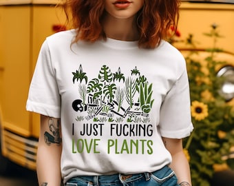Funny Plant Shirt, Skeleton Plant T-Shirt, Gardening Gifts, Gardener Clothing, Plant Gifts, Plants Graphic Tees for Women, Gifts for Her