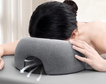 Ligkussen voor comfortabel liggen op de buik, ergonomisch kussen van traagschuim, massagehoofdsteun voor thuisgebruik, geschikt voor schoonheidssalons.