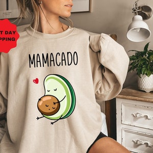 Mamacado Sweatshirt and Hoodie, Maternity Shirts, Baby Announcement Shirt, New Mom Gift, Pregnancy Reveal Shirt, Baby Shower Gift