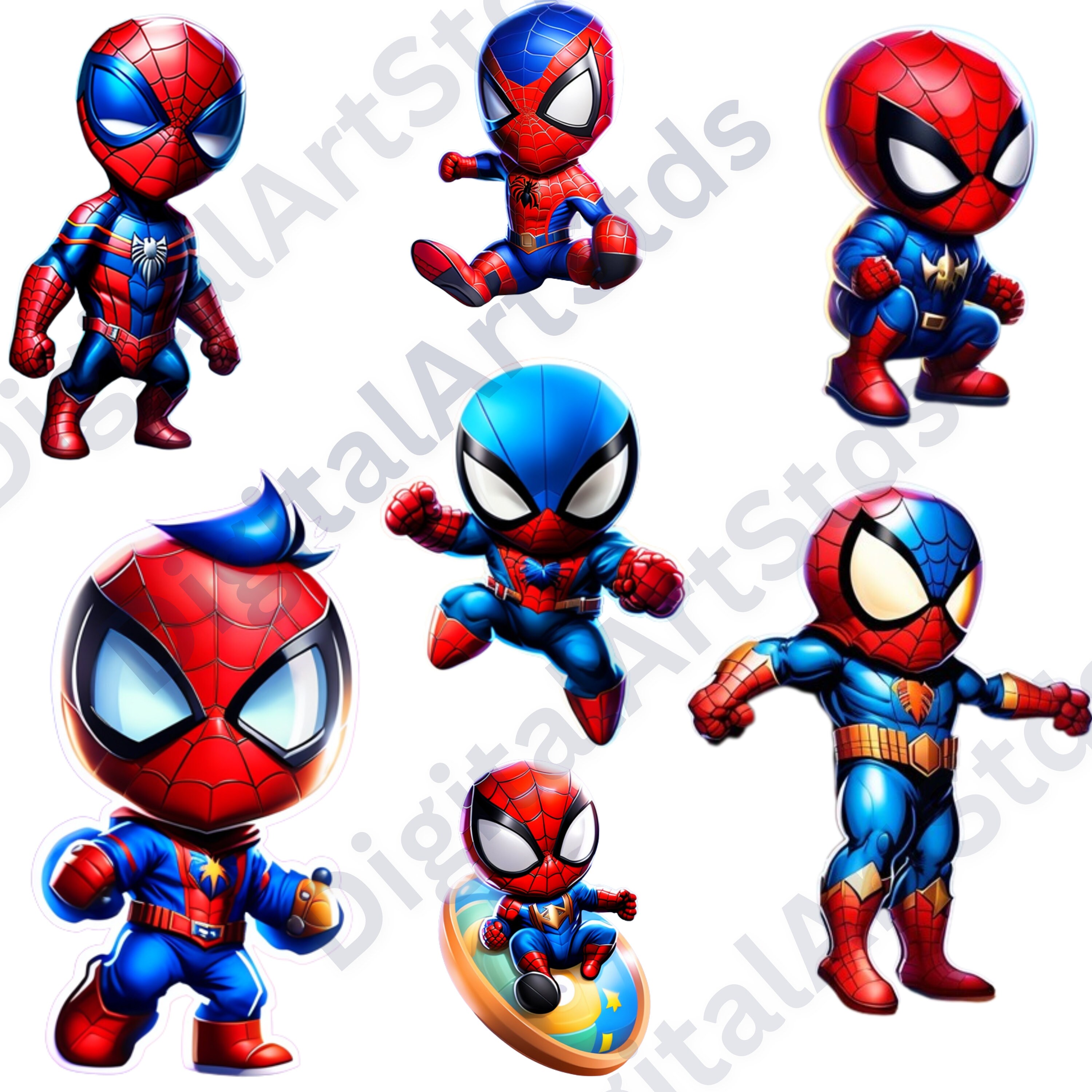 Transparent Baby Spiderman Clipart Cute Spiderman Baby - Etsy