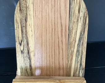 Unique Wooden Blended Wood Cookbook Stand / Book Rest. House/ Christmas/ Birthday/ Mothers Day/Gift.