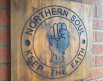 Northern Soul Metal Sign / Plaque - Wigan Casino 'End Of An Era' Retro Wall Decor, Scooter Scene Style