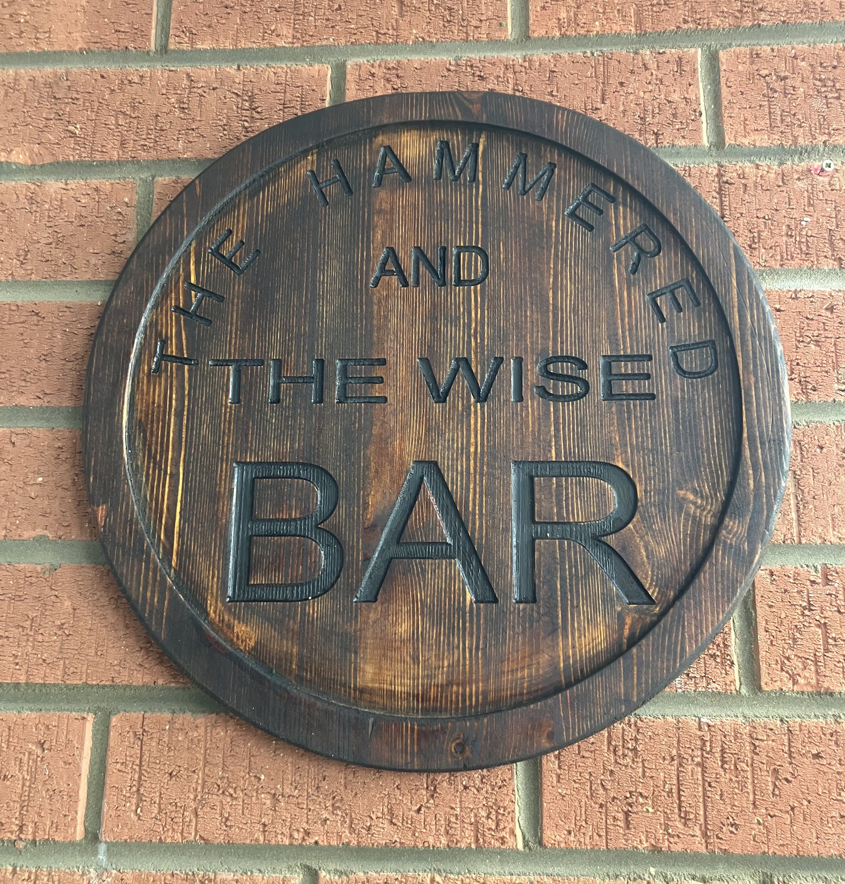 Personalized Rustic Wooden Bar Sign, Man Cave Decor - Etsy UK