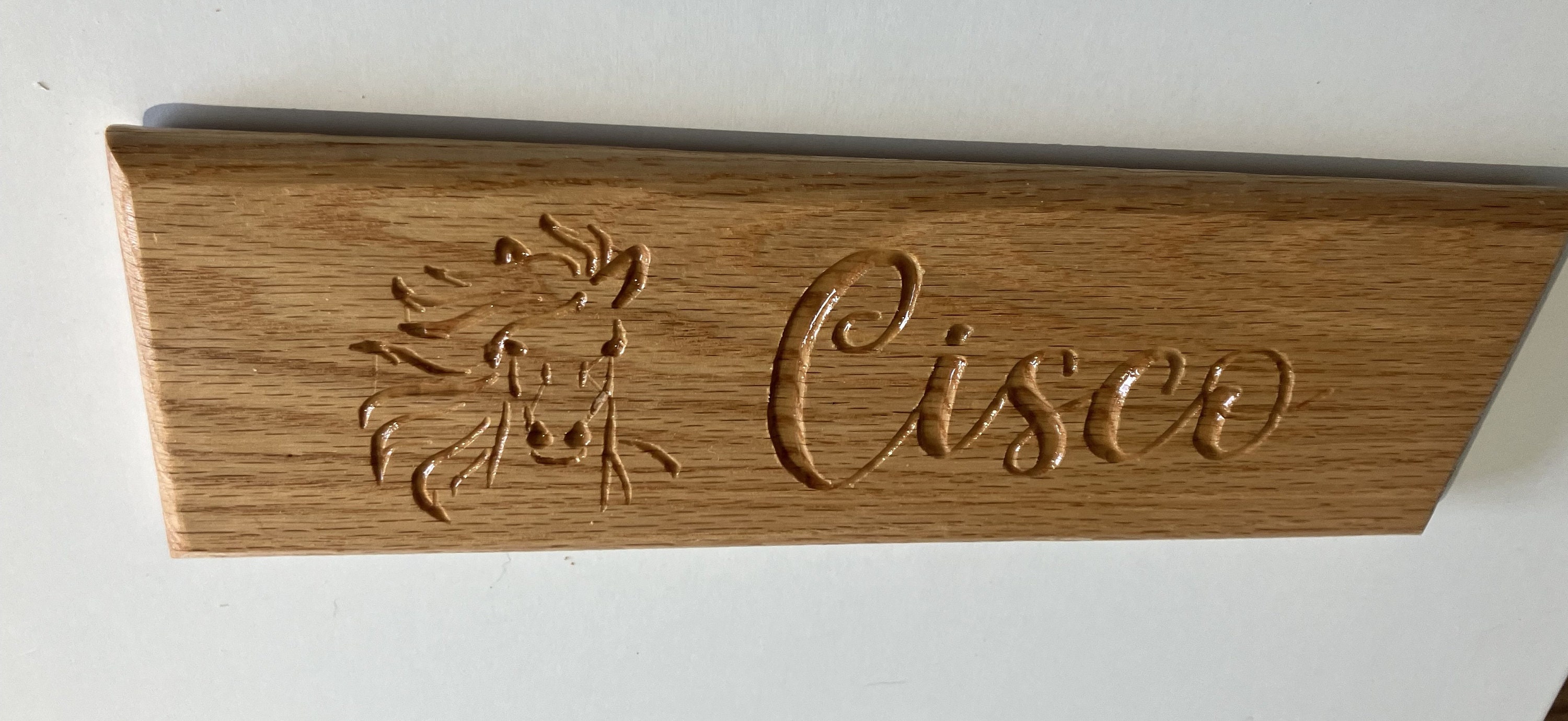 Engraved Oak Pet Name Plate Custom Horse Stall Sign Photo Inspiration