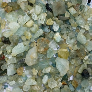 Raw Aquamarine Crystal, Rough Aquamarine Stone, Aquamarine Specimen, Natural Blue Aquamarine, Healing Crystal, For Making Jewelry,