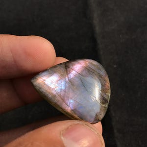 Amazing Purple Fire Labradorite Cabochon, Pear Shape Labradorite, Labradorite Healing Crystal, Labradorite Gemstone, Magical Stone,