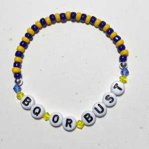 Boston Marathon BQ or Bust bracelet