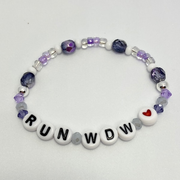 Run WDW Disney World Race motivation bracelet *Run Disney*Disney Marathon*Disney Half Marathon