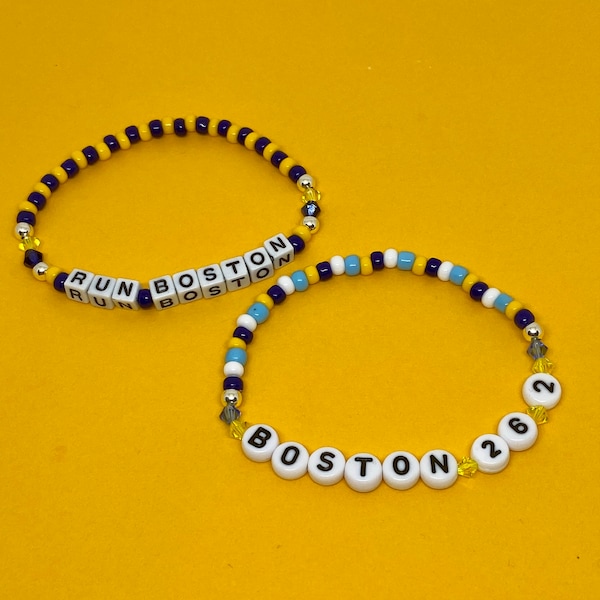 Boston marathon, Run Boston, Boston 26.2 bracelet