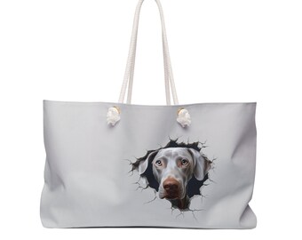 Weimaraner Tote Bag  |  Travel Tote Bag  |  Large Work Tote Bag