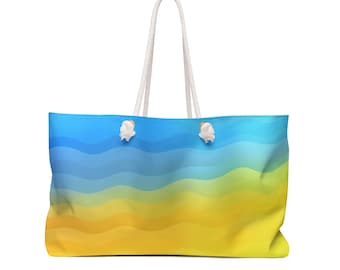 Summer Waves Weekender Tote Bag  |  Oversize Everyday Tote Bag