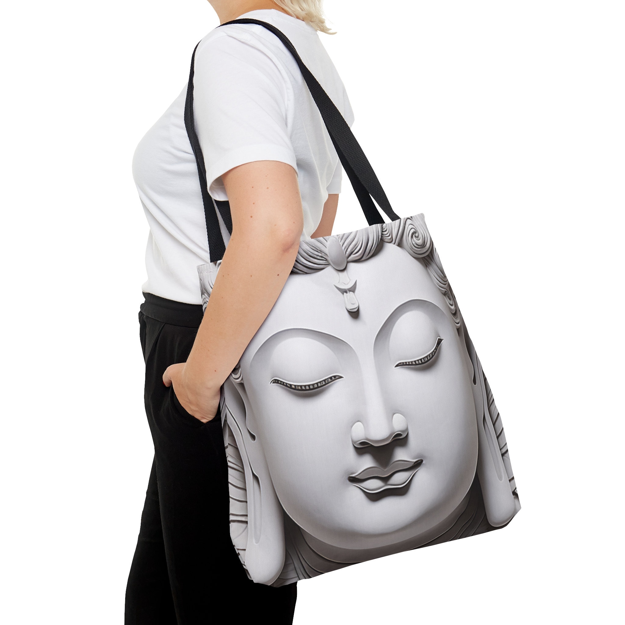 Buddha Tote Bag Large Shopping Tote Bag Work Tote Bag Etsy