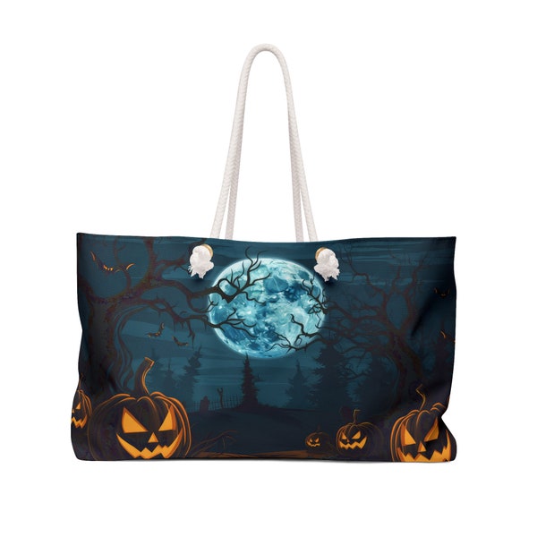 Halloween Weekender Bag  |  Oversized Shopping Tote Bag  |  Large Work Tote Bag