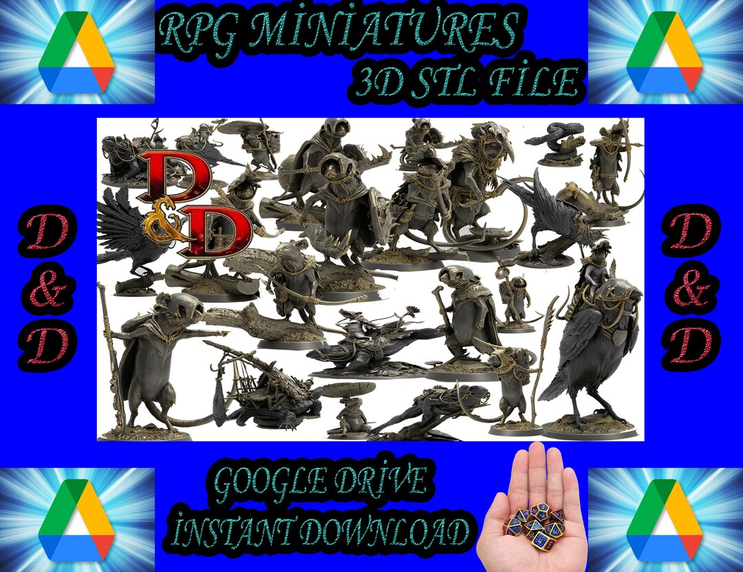 PREMİUM MİNİATURES, Tabletop Miniatures, RPG Miniatures, Dnd Miniatures Pack, Miniatures Stl