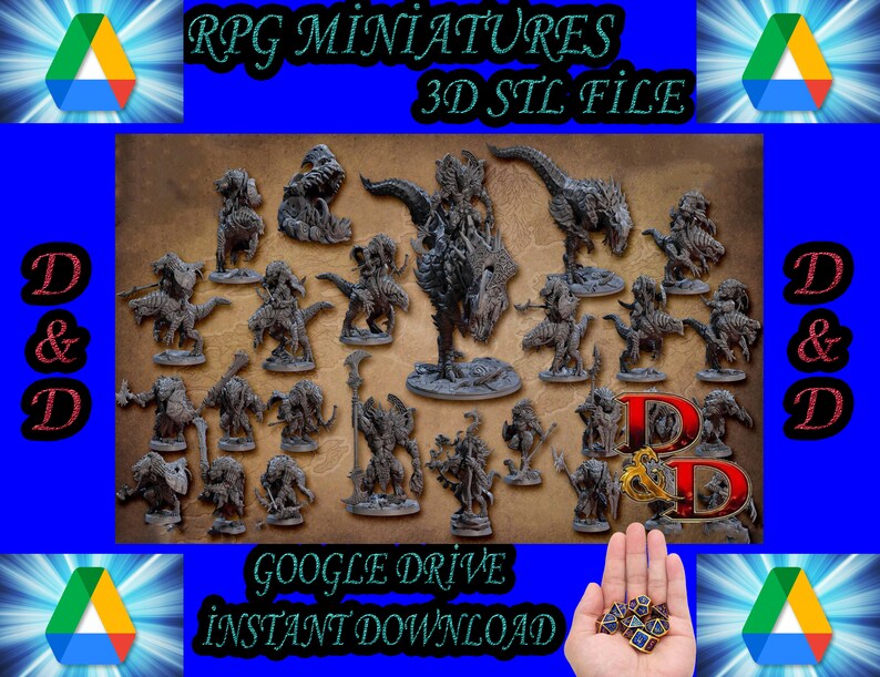 PREMİUM MİNİATURES, Tabletop Miniatures, RPG Miniatures, Dnd Miniatures Pack, Miniatures Stl