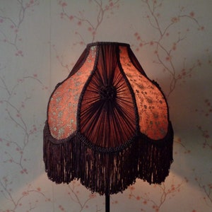 lampshade brown lampshade fabric lampshade table lamp floor lampshade silk lampshade ceiling lampshade pleated lampshade retro lampshade image 1