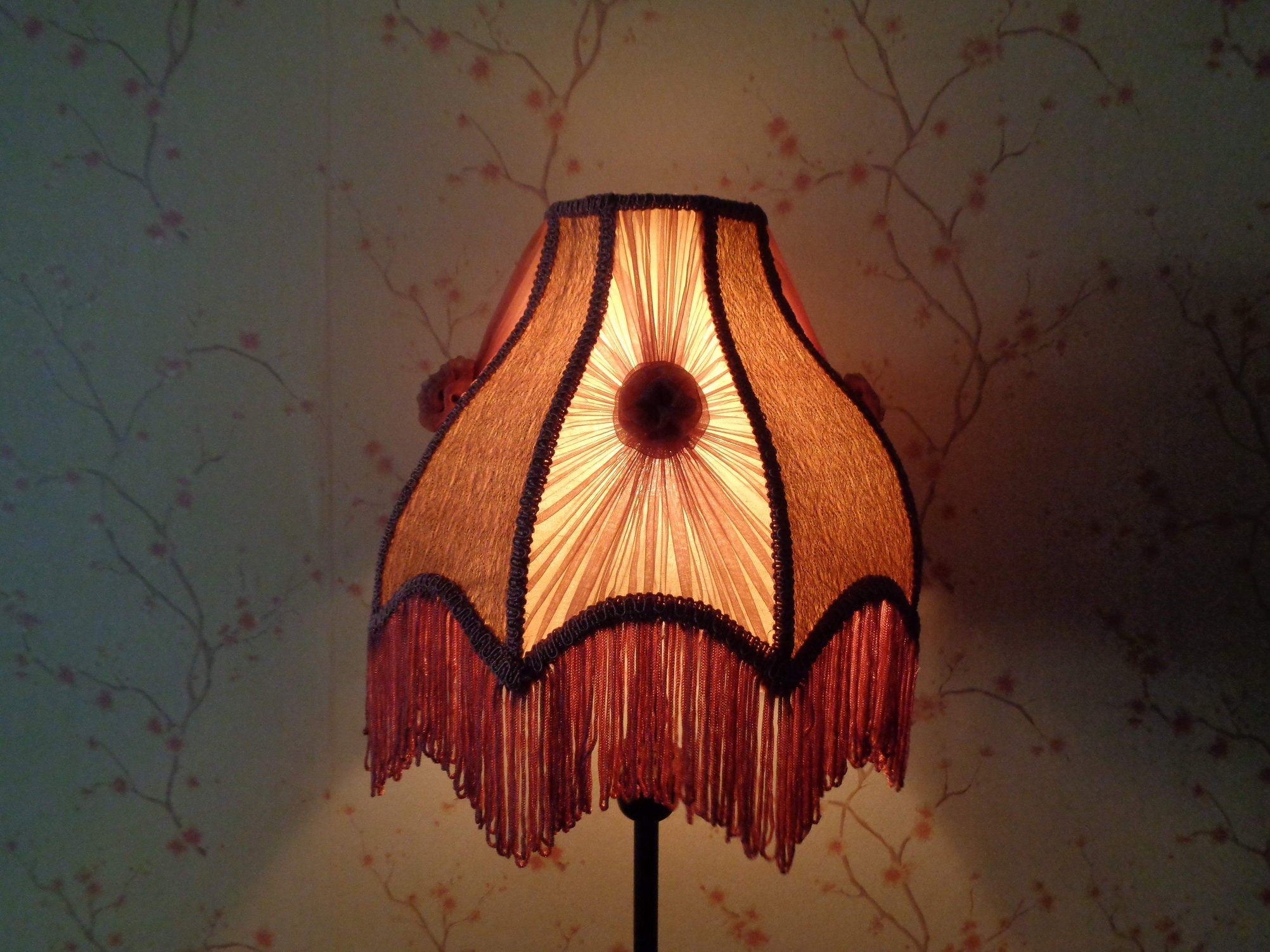 Purple lamp cheap shades bedroom