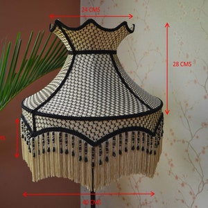 Lampshade/gold Black Lampshade/table Lampshade/floor Lampshade/designer ...