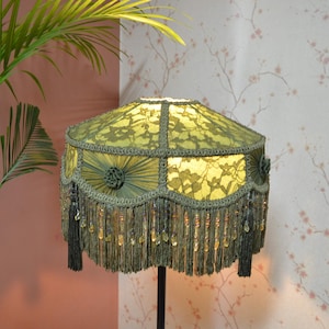 Lampshade Olive Green Lampshade Bedside Lampshade Table Lampshade Floor lampshade ceiling lampshade victorian lampshade designer lampshade