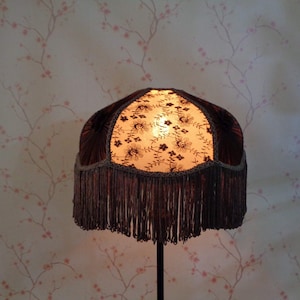 lampshade/table lampshade/designer lamp/bedroom lamp/victorian lamp/embroidered net shade/handcrafted lamp/handmade lamp/ chiffon lampshade