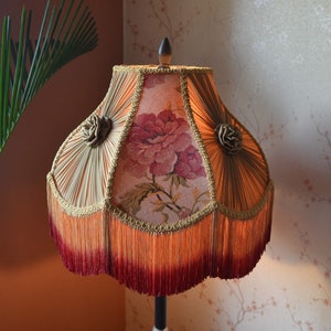lampshade brown lampshade victorian lampshade/table lamp/floor lampshade/ceiling lampshade/bedside lampshade/classic lampshade/printed shade