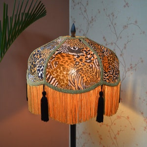Lampshade leopard printed lampshade table lampshade/floor lampshade/ceiling lampshade/victorian lampshade/designer lampshade/retro lampshade