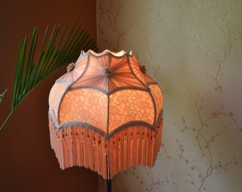 Lampshade peach bedside lampshade table lampshade/fabric lampshade/floor lampshade/vintage lampshade/ceiling lampshade/retro shade/victorian