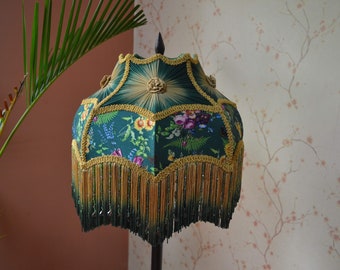 lampshade/secret garden shade/fabric lampshade/table lamp/floor lampshade/ceiling lampshade/printed lampshade/silk lampshade/retro lampshade