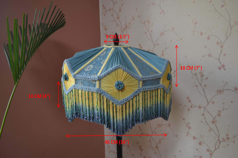 Hand-Stitched Victorian Lampshade - Thumbnail 5