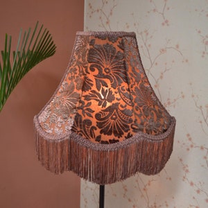 Lampshade Brown Green Ivory Olive or Orange/table lampshade/floor lampshade/ceiling lampshade/victorian lampshade/designer lampshade/bedside