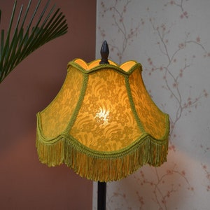Lampshade gold bedside lampshade/table lampshade/floor lampshade/ceiling lampshade/victorian lampshade/designer lampshade/retro shade/shade