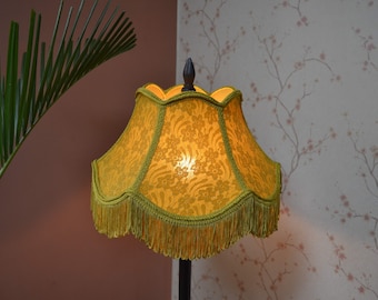 Lampshade gold bedside lampshade/table lampshade/floor lampshade/ceiling lampshade/victorian lampshade/designer lampshade/retro shade/shade