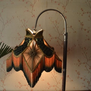 Lampshade gold green lampshade/table lampshade/floor lampshade/ceiling lampshade/victorian lampshade/bedside lampshade/retro lampshade/shade