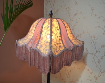 Lampshade pink gold bedside lampshade/table lampshade/floor lampshade/ceiling lampshade/victorian lampshade/designer lampshade/retro shade