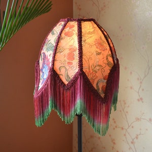 lampshade/pink printed lampshade/table lampshade/silk lampshade/floor lampshade/ceiling lampshade/designer lampshade/retro lampshade/shade