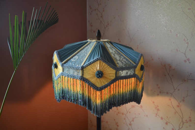 Hand-Stitched Victorian Lampshade - Thumbnail 3