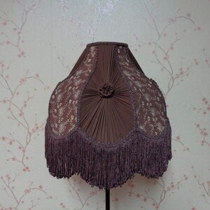 lampshade brown lampshade fabric lampshade table lamp floor lampshade silk lampshade ceiling lampshade pleated lampshade retro lampshade image 10