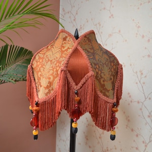 lampshade orange table lampshade bedside lampshade floor lamp victorian shade ceiling lampshade vintage lampshade luxury lighting gift shade