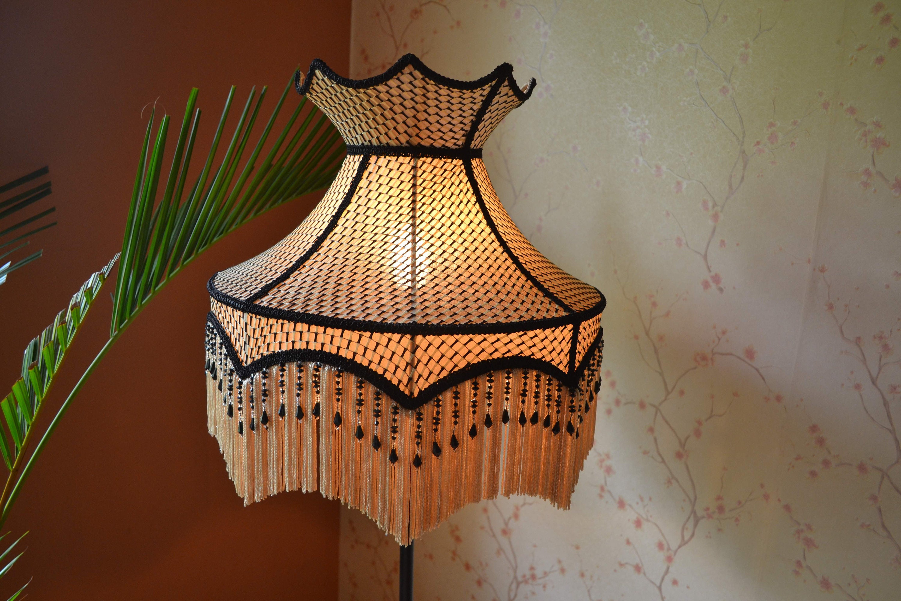 Large Vintage Lampshade Etsy UK