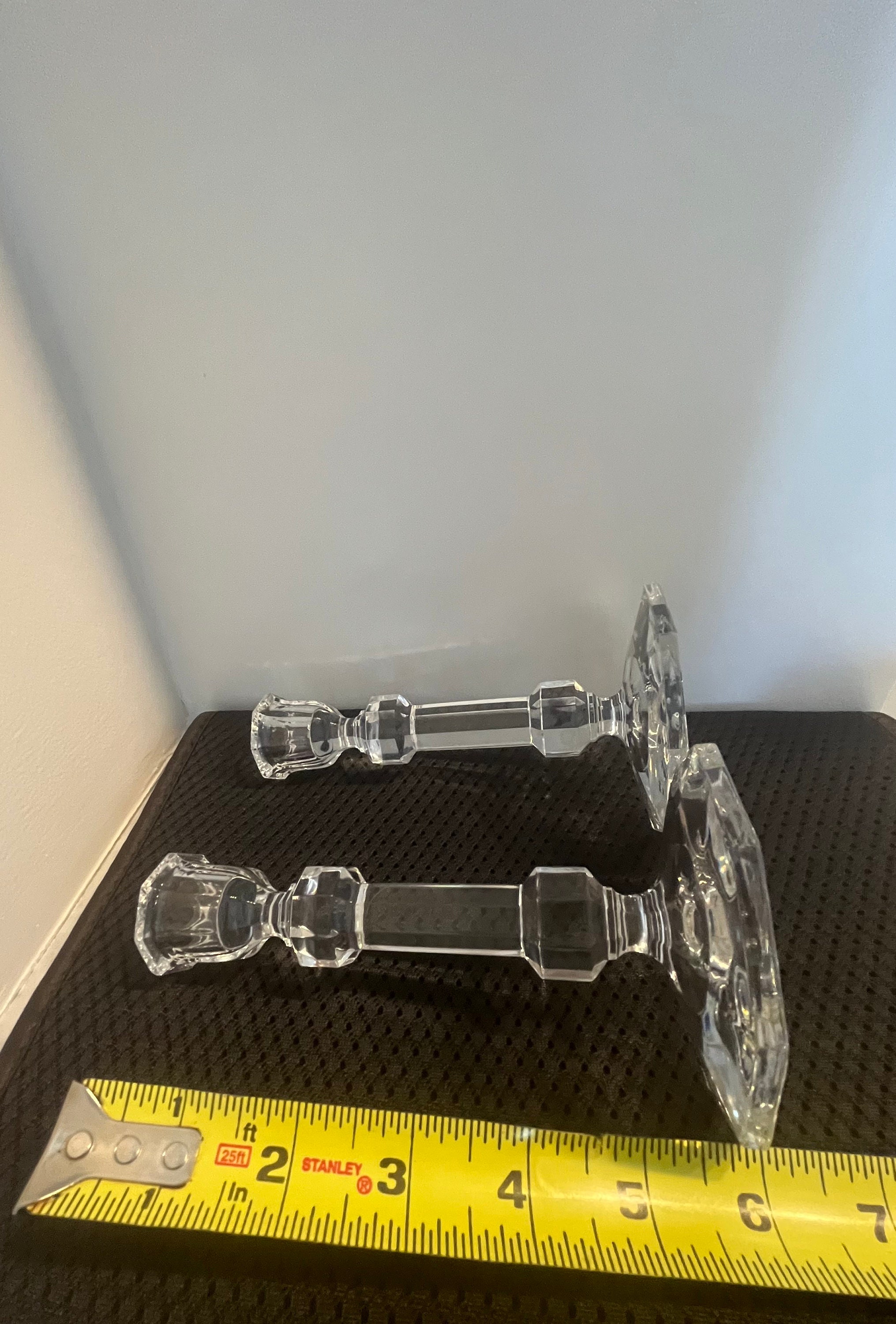 Claus Joseph Riedel Austrian Crystal Candle Stick Holders With Etsy