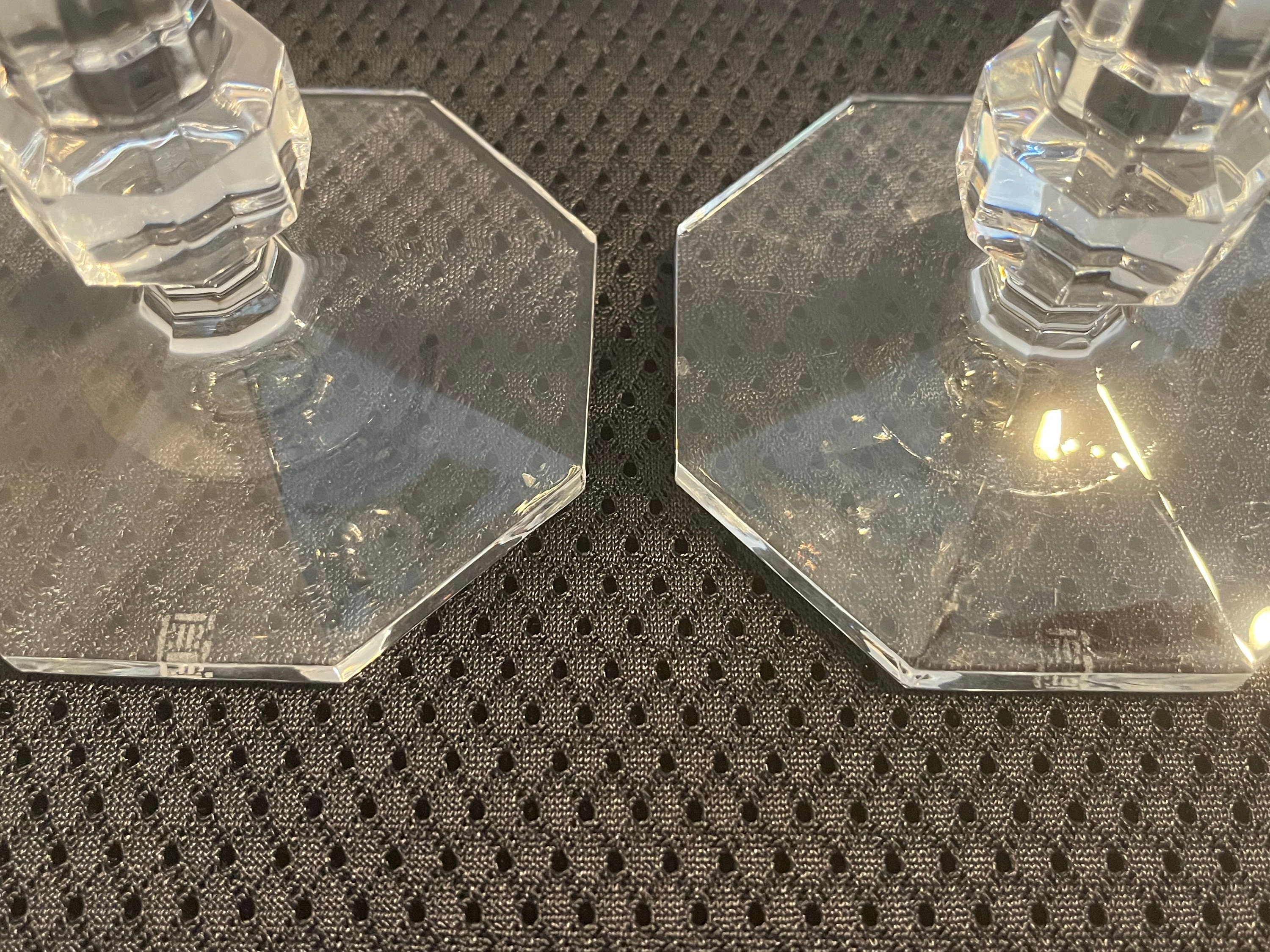 Claus Joseph Riedel Austrian Crystal Candle Stick Holders With Etsy