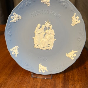 Talerz świąteczny Wedgwood Jasperware 1998