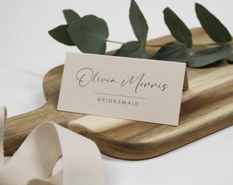 Place Settings | Folded Names Cards | Seating Plan | Wedding | Corporate Event | Special Occasion | Black or White Text