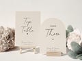 Wedding Table Numbers | Table Number Signs | Wedding Table Decor | Minimalistic Wedding Signs | Seating Plan | Wedding Centrepiece