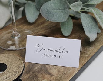 Place Settings | Folded Names Cards | Seating Plan | Wedding | Corporate Event | Special Occasion | Black or White Text