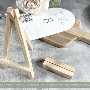 Minimalist Wedding Table Numbers | Personalised - Etsy UK
