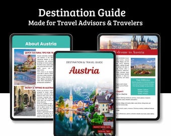 Austria Travel Destination Guide | Canva Template for Travel Agents (Digital Download)