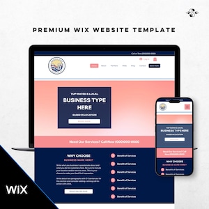 Wix Website Template for Coaches, Service Providers | Small Business Web Design | Wix Website Theme | Modern Website