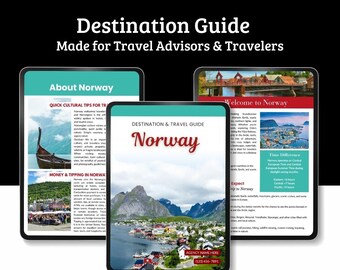 Norway Travel Destination Guide | Canva Template for Travel Agents (Digital Download)